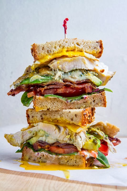 boozybakerr:  Roast Turkey Cobb Sandwich 