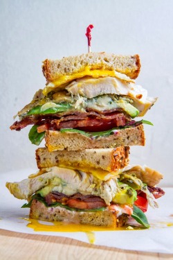 boozybakerr:  Roast Turkey Cobb Sandwich 