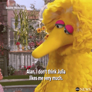 thetrippytrip:   Julia, a Muppet with autism, makes her debut appearance on Sesame