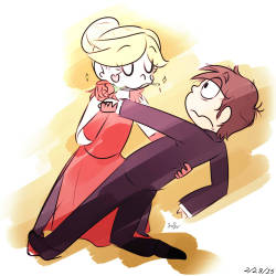 jojos-artblogen:AU where The Diaz’s are famous family Tango dancers, but Marco really sucks at dancing.  So when Star comes to earth she becomes his personal tutor.  Because as we all know, Star is a great dancer. This better be canon somehow.