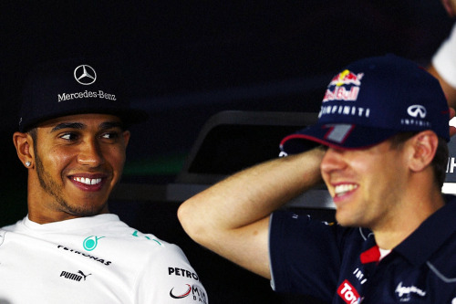 vettelewis: Lewis Hamilton &amp; Sebastian Vettel x Press Conferences