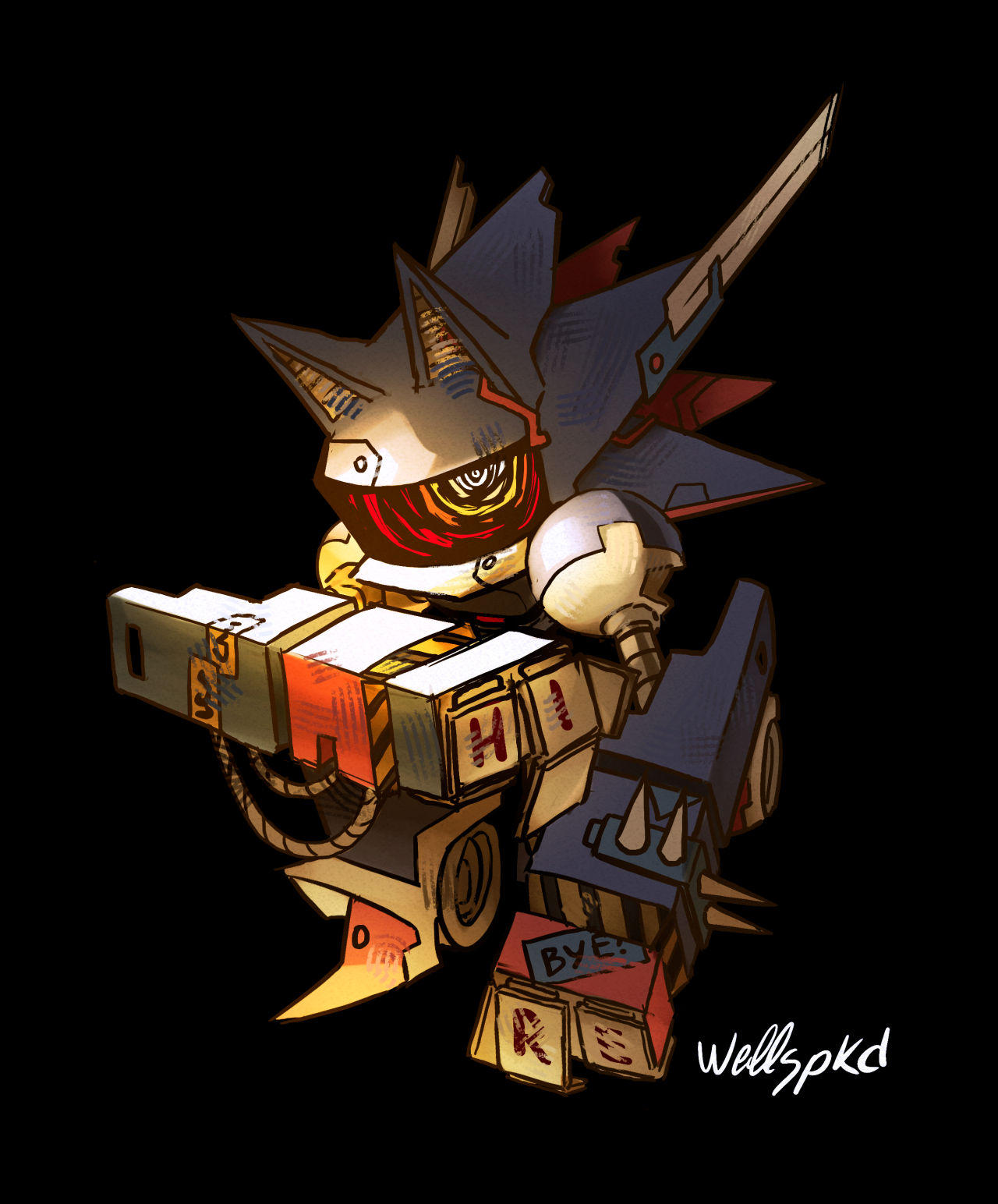 Image of mecha sonic mk1