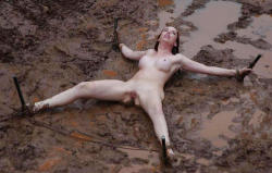 slavefarmer:  Meanwhile on Slavefarm I, the resident slavepig’s Trainer wakes it from its afternoon mud-wallow. 