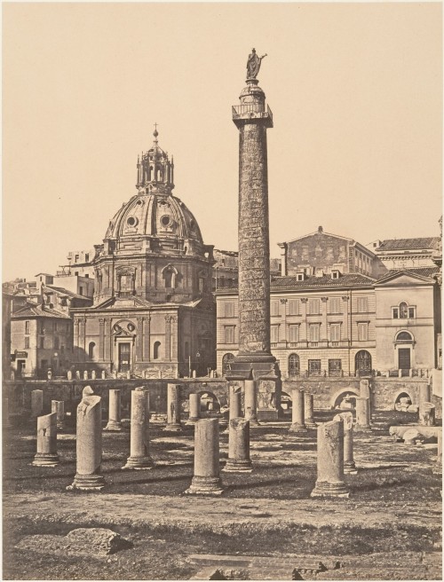 Foro e Colonna di Trajano by Eugène Constant1848-1852albumen print from glass negativeThe Metropolit