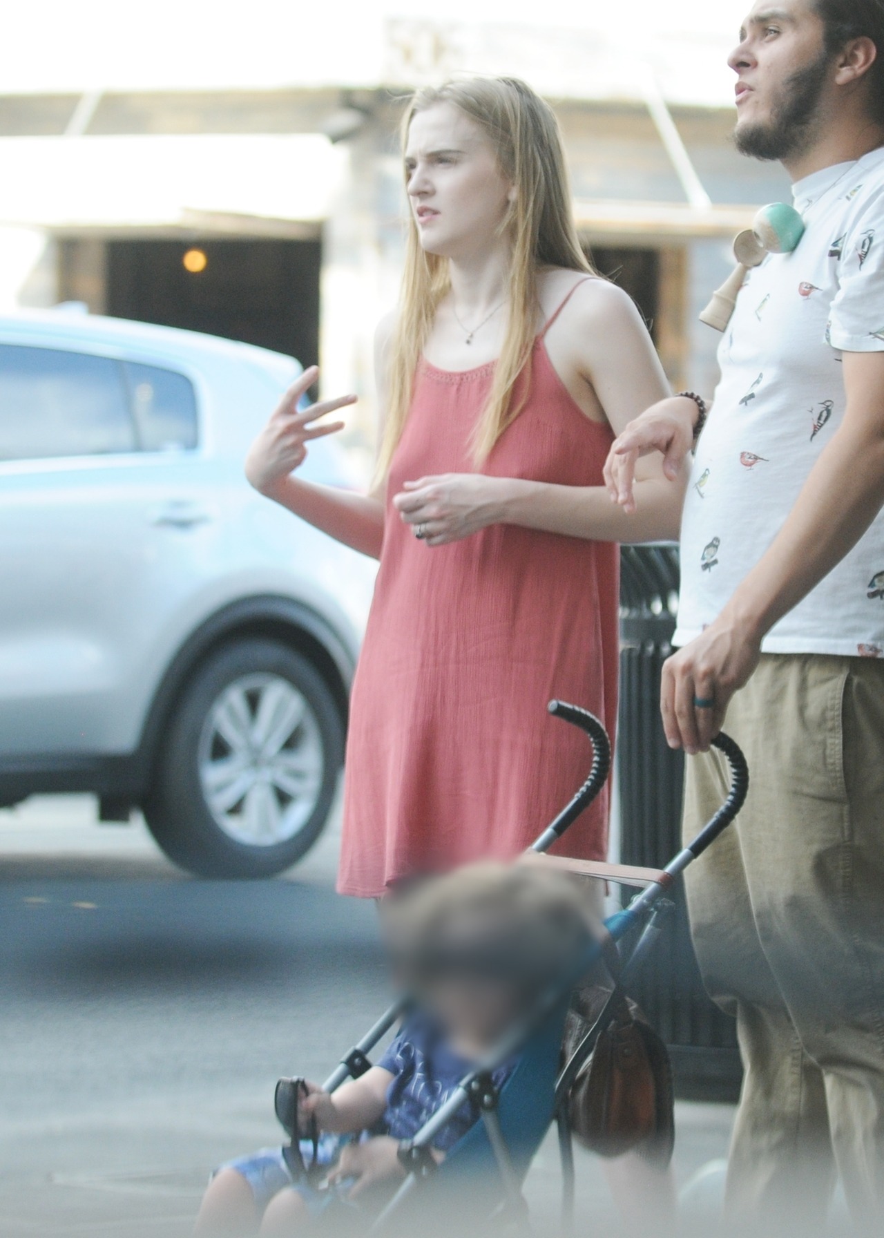 Well she ain’t wearing a bra.