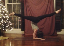 bendyrae:  pincha mayurasana with a split