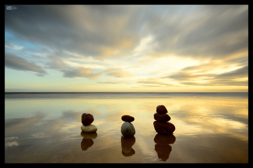 Alone on the beach@ Llandudno this morning :)