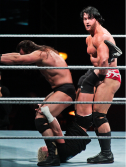rwfan11:  Drew McIntyre, Ziggler, and Mason Ryan ….not sure how this move will turn out ;-) ……. oh, yea …crotch-faced!
