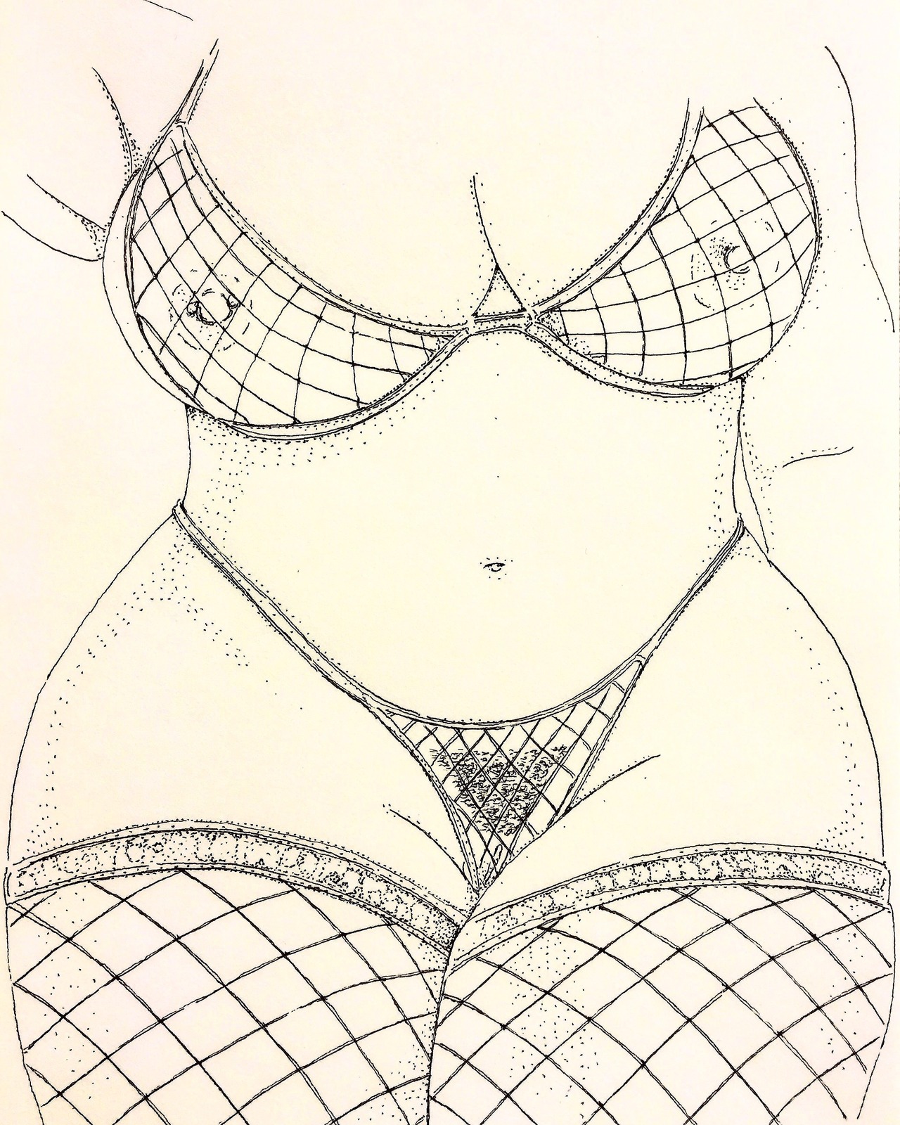 ismaelguerrier: From my series, Nets (Pen on paper) Instagram: ismael.guerrier.art
