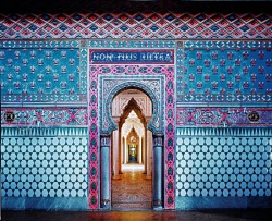 starryeyedmariam:  Moorish architecture in Italy The extravagant residence Castello di Sammezzano sits on top of a hill in Tuscany, Northern Italy. Originally it was built in the Moorish style in 1605 for Ximenes d’Aragona and then re-designed between