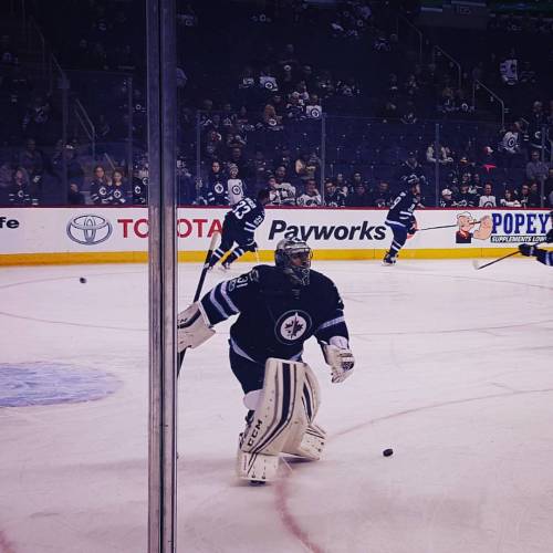 Hi Pavs #winnipegjets #gojetsgo #NHLJets (at MTS Centre)