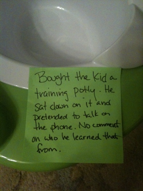 unbridledkentuckyspirit:  thefuckshitmagnet:  humbledivachronicles:  mr—mosby:  stay at home dad leaves post its for his wife (part 2 ya lil shits)   Going to need more note pads… awwwwww!!!!  Oh. My. God. I fuckin’ love every single bit of this