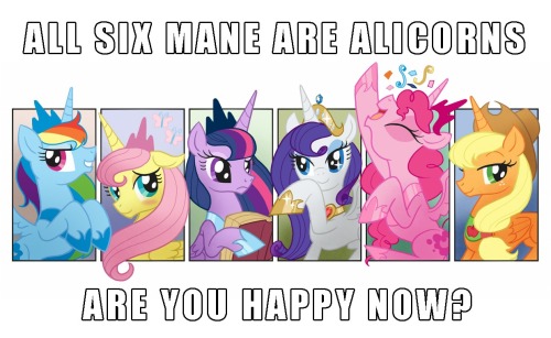 ask-everflame:  ask-stevenanddsteven:  epicbroniestime:     fuck. PINKIE’S AN ALICORN! WE ARE SCREWED!  No wheres safe with Pinke alicorn…  I am the happiest stallion on earth,ain’t no party like a pinkie pie party