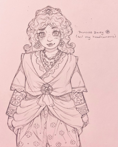 My Princess Daisy Design! 🌼 Inspired By The Aesthetics Of Traditional Turkish And Indian Garb! I Wanted