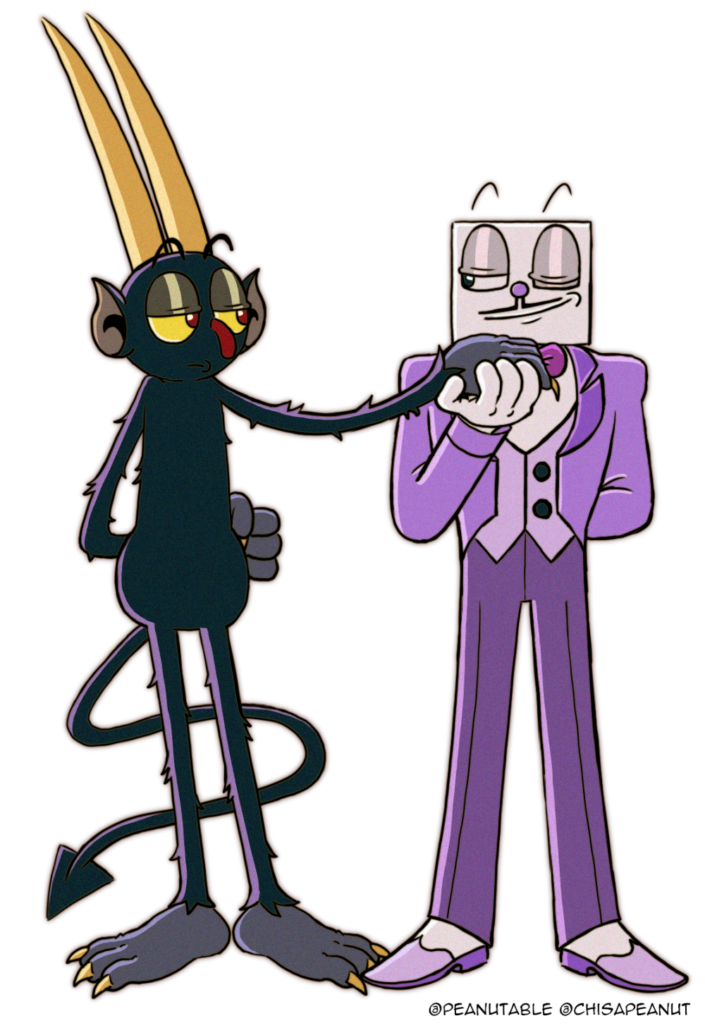 Devil x king dice drawing and story thing