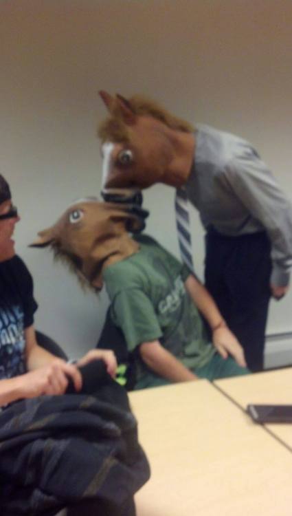 thesecondattack:“Son, stop horsing around in class.”