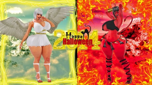 supertitoblog:  😇😇Happy Halloween😈😈  This Year Lola has two outfits:D I hope you like it:D   😇😇Happy Halloween😈😈Repost from 2014′s image 