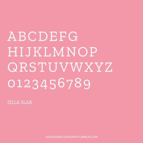 serif font