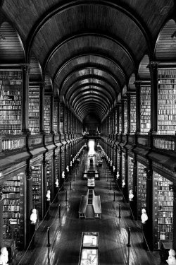tales-of-the-night-whisperer:  Trinity College Library, Dublin, Ireland Edit: Tales of the Night Whisperer Please do not remove credits