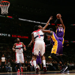 kobe & the lakers vs the wizards