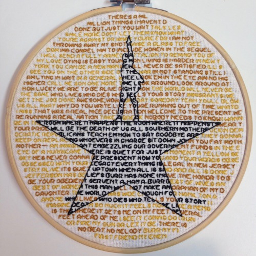 procrastitchnation:history has it’s eyes on youone lyric from every single song in Hamilton: An Amer