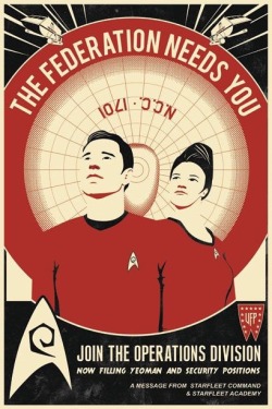 sciencefictionworld:  Rapid advancement opportunities. Look sharp and impressive in the glorious red shirt. Explore new worlds and be on the front lines of discovery.  @empoweredinnocence