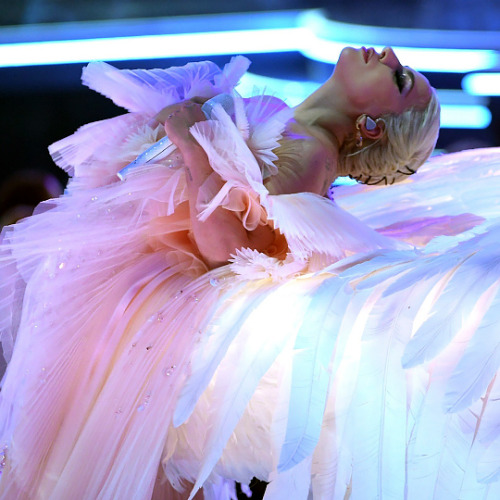 popularcultures:Lady Gaga performing at the 2018 Grammy Awards