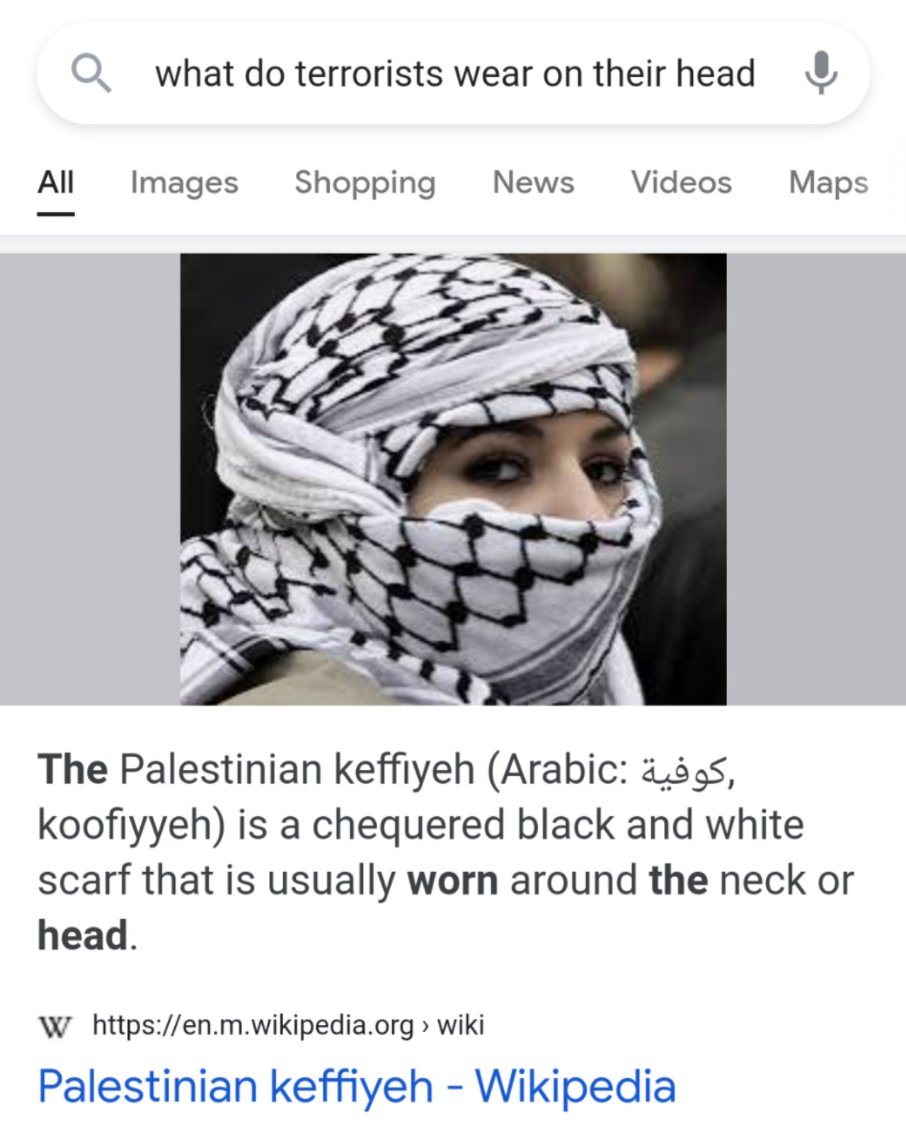Palestinian keffiyeh - Wikipedia
