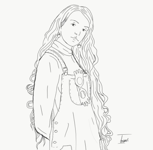 Sketch of Luna Lovegood my favourite character.