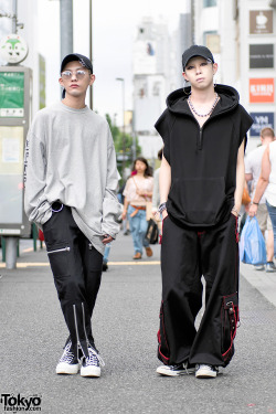 Tokyo-Fashion:  Sench1 And Cham On The Street In Harajuku. Sench1 Is Wearing A Vetements