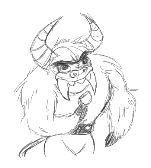 I wanted to draw Eduardo and i ended up with a hairy bara bull&hellip;in case you needed to be remin