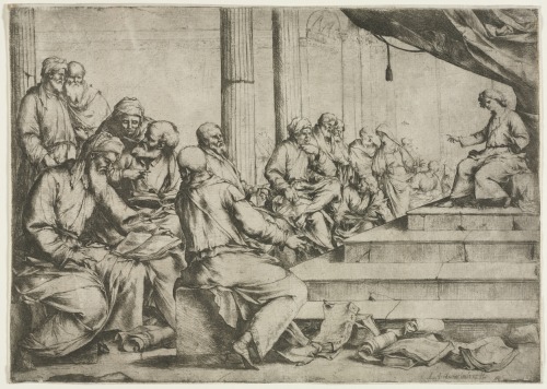 The Young Christ Teaching in the Temple, Luca Giordano, c. 1653, Cleveland Museum of Art: PrintsMedi