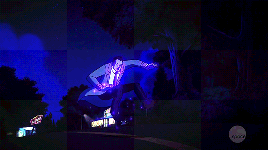 mishacolins:I saw purple sparks, then a flash of light and the next thing I knew I was in this stran