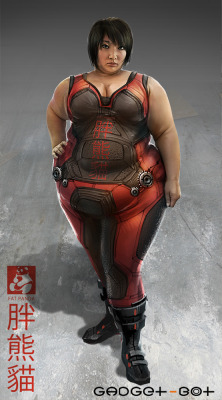 himteckerjam:  ehcb:  lovelygirlsandgeekystuff:  fumbledeegrumble:  fumbledeegrumble:  Ahhh. That rare moment when a concept artist designs a fat character who is  realistic, cool, and not neck-deep in a mire of horrible, offensive fat  stereotypes. One