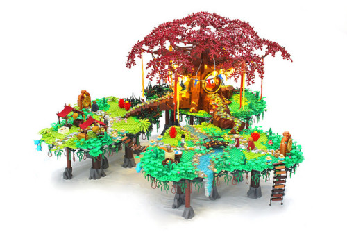 legollection:  Aurora, the absolutely stunning LEGO installation, inspired by the video game Bastion #lego #bastion #magic