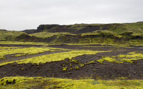 Iceland, walking to the Solheimajokull glacier (July 2014)