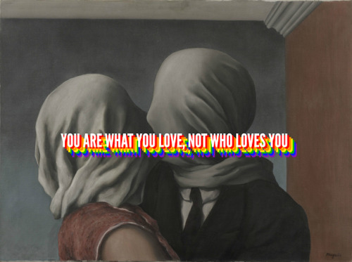 Les Amants (The Lovers) by René Magritte // “Save Rock and Roll” by Fall Out Boy