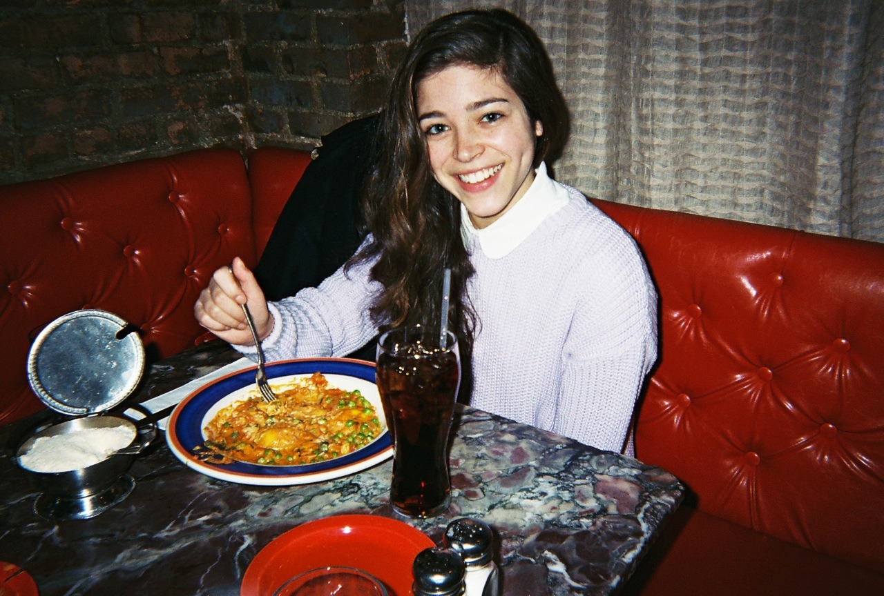 americanapparel:  Miranda in the Fisherman Pullover. 