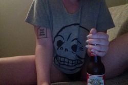 amyleemcg:  the truth is a drink beer alone at 3am on a thursday morning while not wearing any pants.  