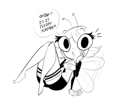 soubriquetrouge:  kindahornyart:Not actually posting this on “Flyday” shes still so damn cute