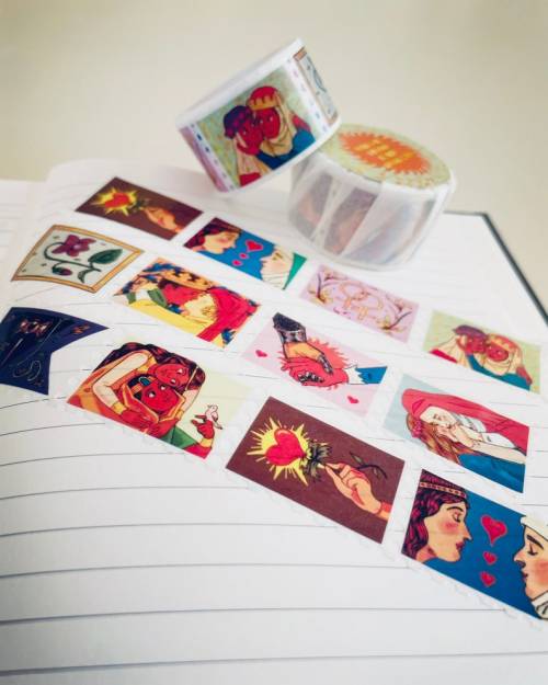  Medieval Sapphic Stamp Washi Tape // tiffbaxtershop