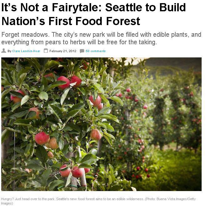 rawlivingfoods:  Seattle’s vision of an urban food oasis is going forward. A seven-acre