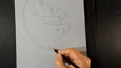 sizvideos:  This guy draw the Millennium Falcon from Star Wars and it looks amazing! - Watch the full video