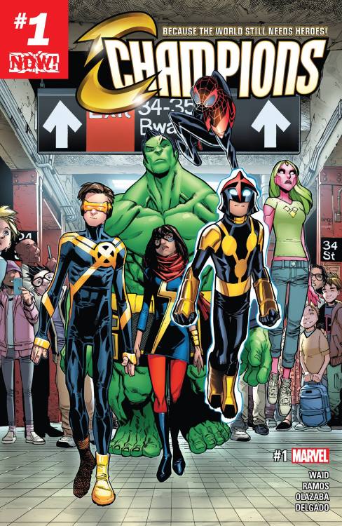 I think my expectations were a little bit high… It’s not bad, is just… average, even Young Avengers started better, but in here we kicked off… with a “Hashtag”…Yeah… the whole “Champions” is a hashtag thing…