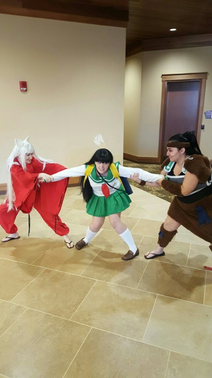 At my first con last year I was lucky enough to run into awesome people cosplaying as InuYasha chara