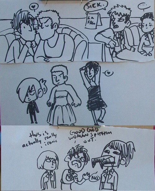 memosfromlevi:  lychgate:  and then the best for last    we had a very UNbusy day today at work so many doodles were had  I am legit crying right now.  