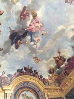 eahrth:ceiling at the palace of Louis XIV, Versailles