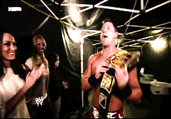 takemetohellundertaker:  tate-duncan-wilson: WWE Straight To The Top: MITB Anthology - The Miz after winning his first WWE heavyweight championship  I’m The Miz And I am You’re Champion xx :)  This is awesome!!! It’s so heartwarming to see them