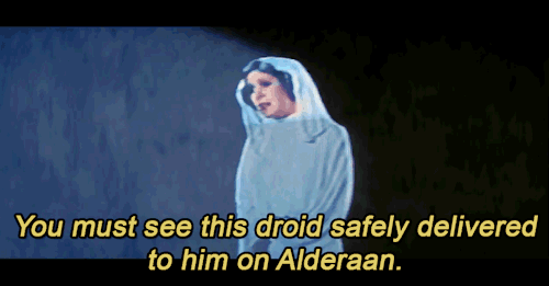 sofire-almond:princess-slay-ya:Carrie Fisher reciting the “Help me, Obi-Wan Kenobi”