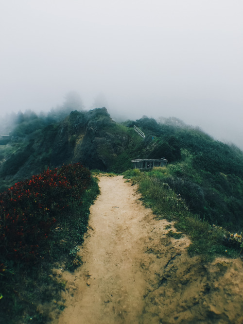 photo-wzrd:  One of the many places I visited while I was in California. The top photo overlooks the cliff and the bottom photo is from the cliff looking back up.